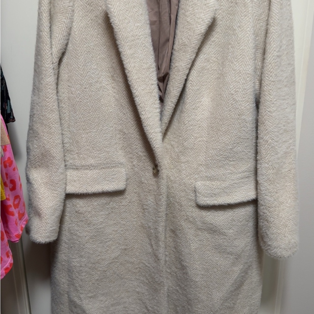 LOFT Cream Teddy Jacket